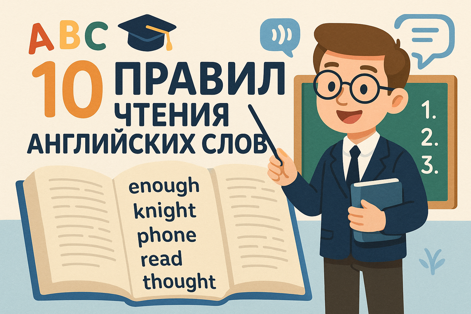 10 простых правил для чтения английских слов